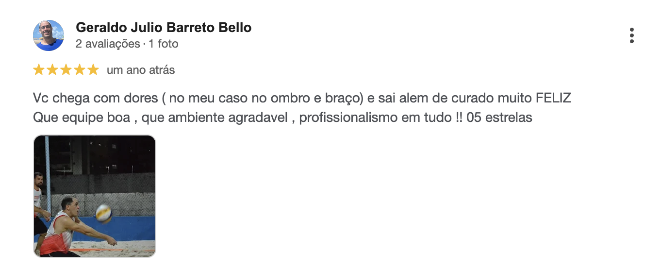 Avaliação de paciente 1